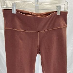 Prana Womens M Pillar Yoga Leggings Wide waistband ankle length Chakara Compress